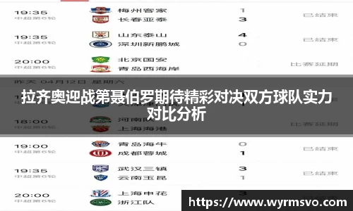 拉齐奥迎战第聂伯罗期待精彩对决双方球队实力对比分析